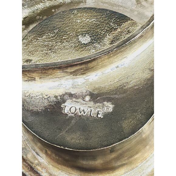 Christmas Towle Serving Tray Candy Dish Silverplated Penguin Shaped 12" Holidays - Picture 11 of 15